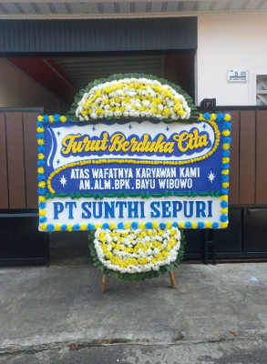 Papan Bunga Duka di Kinal